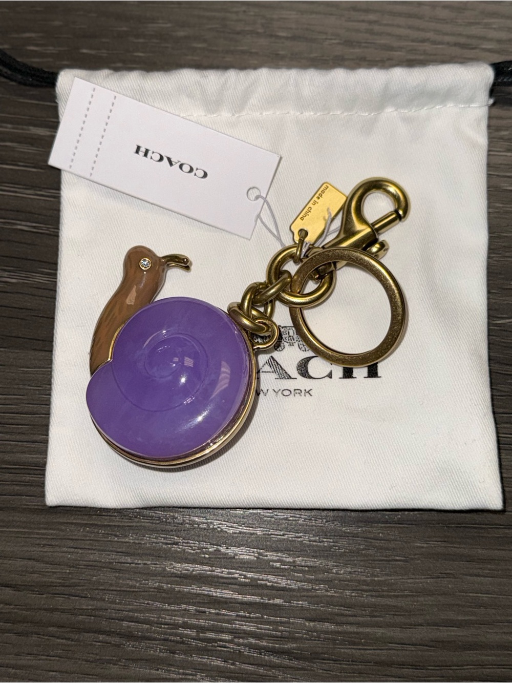 Coach Snail Bag Charm